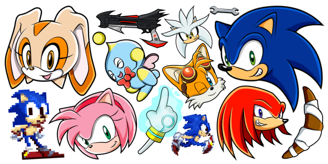 Коллекция курсоров Sonic the Hedgehog - Custom Cursor Helper
