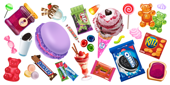Коллекция курсоров Sweets and Candy - Custom Cursor Helper