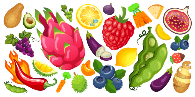 Коллекция курсоров Fruits and Vegetables - Custom Cursor Helper