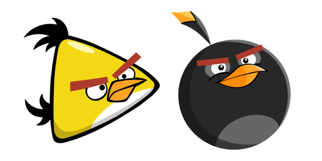 Angry Birds Chuck and Bomb Cursor