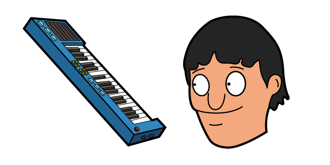 Bob's Burgers Gene Belcher and Piano Keyboard Cursor