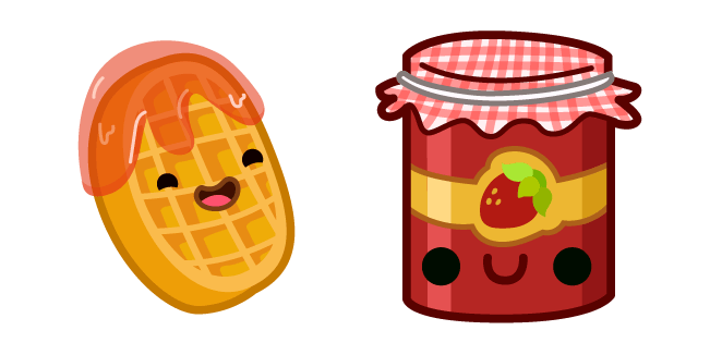 Cute Waffle and Jam Cursor