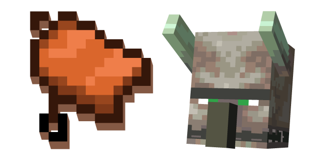 Minecraft Saddle and Ravager Cursor