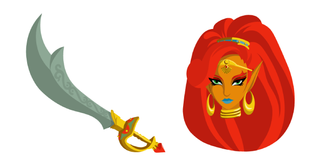 The Legend of Zelda Urbosa Scimitar of the Seven Sword Cursor