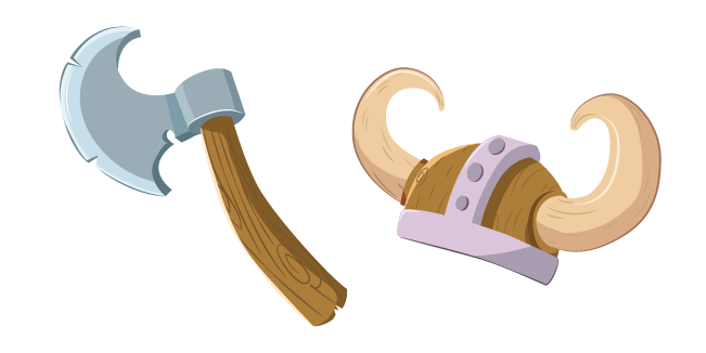Viking Axe and Helmet Cursor