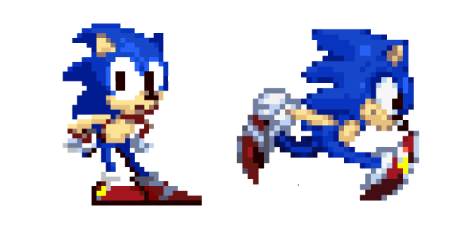 Sonic the Hedgehog Pixel Cursor