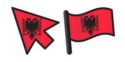 Курсор Albania Flag