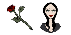 The Addams Family Morticia and Rose Curseur