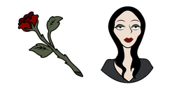 Курсор The Addams Family Morticia and Rose