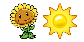 Plants vs. Zombies Sunflower and Sun Curseur