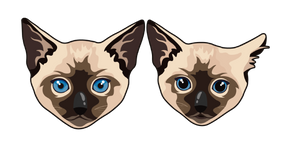 Siamese Cat and Kitten Curseur