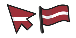 Latvia Flag Cursor