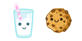 Cute Milk and Cookie cursor