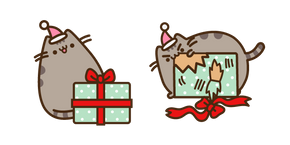 Pusheen with Christmas Present Curseur