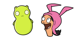 Курсор Bob's Burgers Louise Belcher and Kuchi Kopi