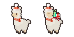 Cute Christmas Llama Curseur