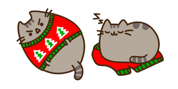 Pusheen and Ugly Holiday Sweater Curseur