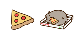 Pusheen and Pizza Cursor