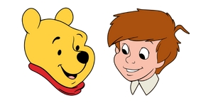 Winnie the Pooh and Christopher Robin cursor