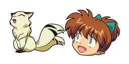 InuYasha Shippo and Kirara Cursor