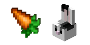 Minecraft Carrot and Rabbit Cursor