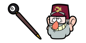 Курсор Gravity Falls Grunkle Stan and 8-ball Cane