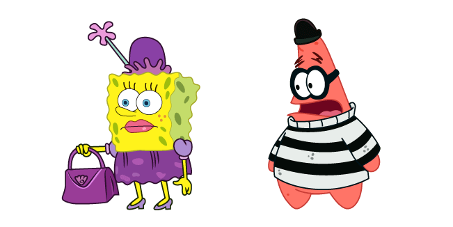 Lady SpongeBob and Robber Patrick Cursor