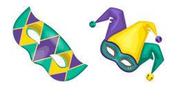 Mardi Gras Masks Cursor