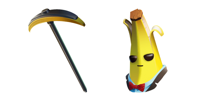 Fortnite Agent Peely Skin Bananaxe Pickaxe Cursor