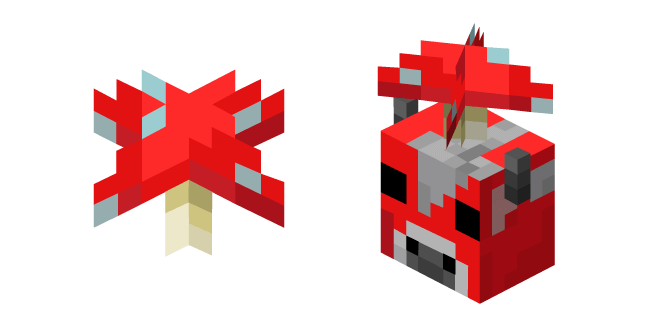 Minecraft Red Mushroom and Mooshroom Cursor