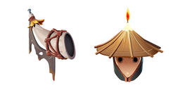 Fortnite Terns Skin and Hollow Horn Back Bling Cursor