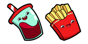 Cute Soft Drink and Fries Curseur