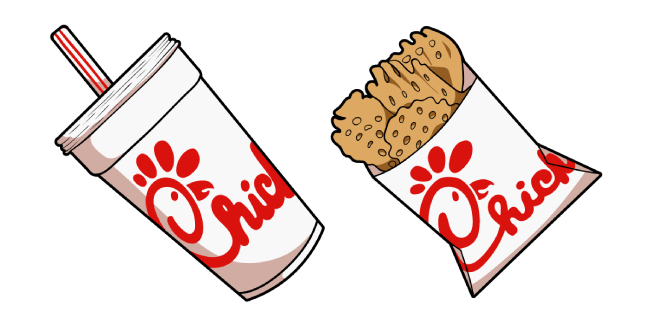 Chick-fil-A Soda Drink and Waffle Potato Fries курсор