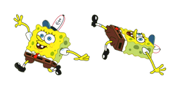 Spongebob Slipping On Ice Cursor