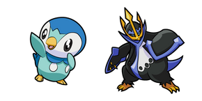 Pokemon Piplup and Empoleon Curseur