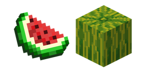 Minecraft Melon Slice and Melon cursor