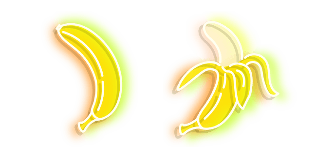 Неоновый Желтый Банан курсор