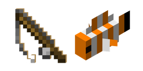 Minecraft Fishing Rod and Clownfish Curseur