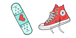 VSCO Girl Band-Aid and Chucks Shoes Cursor