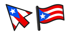 Puerto Rico Flag Curseur