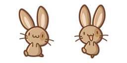Cute Brown Rabbit Curseur
