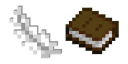 Minecraft Feather and Book Cursor