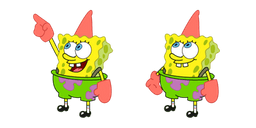 Spongebob Dressed Up as Patrick Cursor