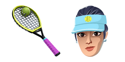 Fortnite Volley Girl Skin Used Racket Back Bling Cursor