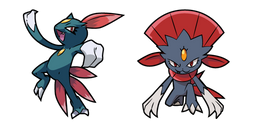 Pokemon Sneasel and Weavile Curseur