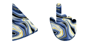 Blue and Gold Marble cursor