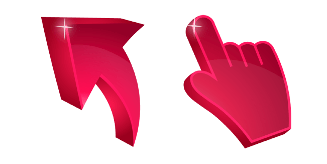 Ruby Red 3D Cursor