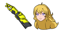 RWBY Yang Xiao Long and Dual Ranged Shot Gauntlets Curseur