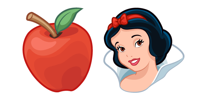 Snow White and Poisoned Apple Cursor