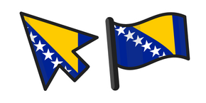 Bosnia and Herzegovina Flag Cursor